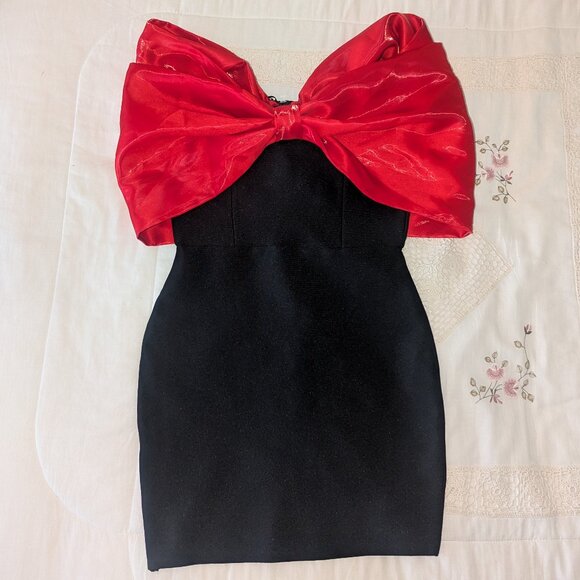 AKIRA Bow Bandage Mini Dress - Picture 3 of 4